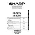 SHARP R2275 Owners Manual