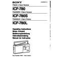 SONY ICF-780 Instrukcja Obsługi