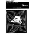 SHARP JX730 Manual de Usuario