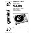 GEMINI PDT-6000 Owners Manual