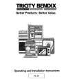 TRICITY BENDIX BK205W Owners Manual