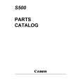 CANON S500 Parts Catalog