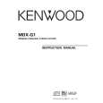 KENWOOD MDX-G1 Owners Manual