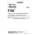 PIONEER F-104 Service Manual