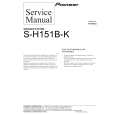 PIONEER S-H151B-K Manual de Servicio