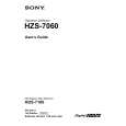 SONY HZS-7060 Podręcznik Użytkownika