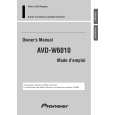 PIONEER AVD-W6010/UC Owners Manual