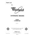 WHIRLPOOL LA3400XTW0 Parts Catalog