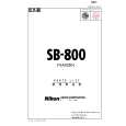 NIKON SB-800 Parts Catalog