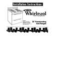 WHIRLPOOL SF3000ERW2 Installation Manual