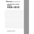 PIONEER VSX-1012-K/KUXJICA Owners Manual