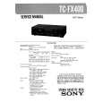SONY TCFX400 Instrukcja Serwisowa