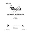 WHIRLPOOL MW1000XP0 Catálogo de piezas