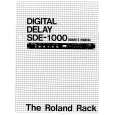 ROLAND SDE-1000 Instrukcja Obsługi