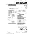 SONY MHC-BX5 Owners Manual
