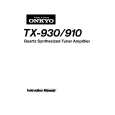 ONKYO TX-930 Owners Manual