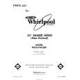 WHIRLPOOL RH2624XLW0 Catálogo de piezas