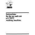 ZANUSSI Z919T Owners Manual