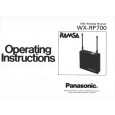 PANASONIC WXRP700 Owners Manual