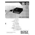 SONY XK23 Service Manual
