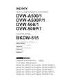 SONY DVW-500P/1 Instrukcja Obsługi