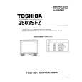 TOSHIBA 2503SFZ Manual de Servicio