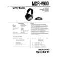 SONY MDR-V900 Service Manual