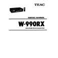 TEAC W-990RX Instrukcja Serwisowa