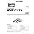 PIONEER AVIC-505/US Instrukcja Serwisowa