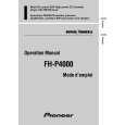 PIONEER FH-P4000/XN/UC Owners Manual