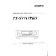 ONKYO TXSV717PRO Owners Manual