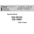 PIONEER CDX-FM687/XN/UC Instrukcja Obsługi