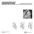 SHURE E1C EARPHONE Instrukcja Obsługi