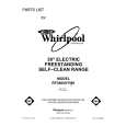WHIRLPOOL RF3600XYW0 Parts Catalog