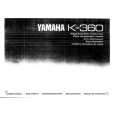 YAMAHA K-360 Manual de Usuario