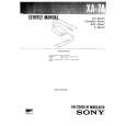 SONY XA7A Instrukcja Serwisowa