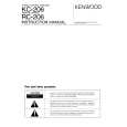 KENWOOD RC-206 Owners Manual