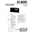SONY ICF-M350S Service Manual
