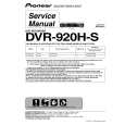 PIONEER DVR-930H-S/WV Service Manual
