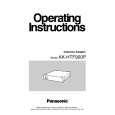 PANASONIC AKHTF900P Instrukcja Obsługi