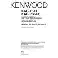 KENWOOD KACX541 Owners Manual