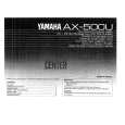 YAMAHA AX-500 Manual de Usuario