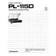 PIONEER PL-115D Owners Manual