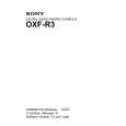 SONY OXF-R3 Owners Manual