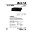SONY XR430 Service Manual