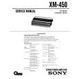 SONY XM450 Instrukcja Serwisowa