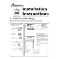 WHIRLPOOL ACF3375AW Installation Manual