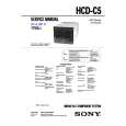 SONY HCDC5 Service Manual