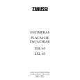 ZANUSSI ZGL65ITX Owners Manual