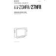 SONY KV-27HFR Owners Manual